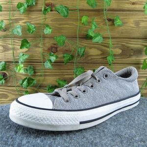 Converse All Star Women‎ Sneaker Shoes Gray Fabric Lace Up Size 9 Medium